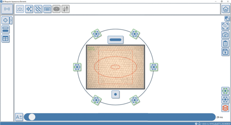 Aesthetix® live view facilitates accurate positioning,
ideal for locating small surface areas of interest.